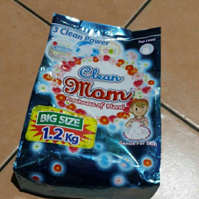 Clean Mom Deterjen Bubuk Powder 800gr + Free 400gr | Kualitas Jepang