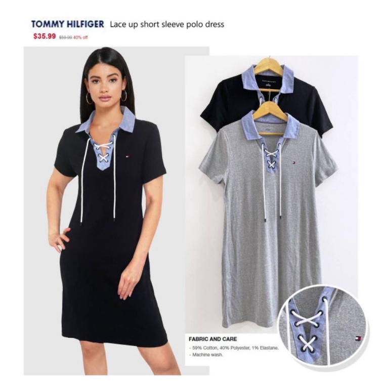 TMH lace up series dress