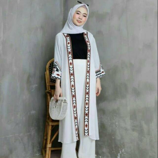 CARDI BOHEMIAN SIFON OUTER BKK BORDIR | KARDIGAN BORDIR SELEBGRAM HITS | LONG CARDI BORDIR PREMIUM-4