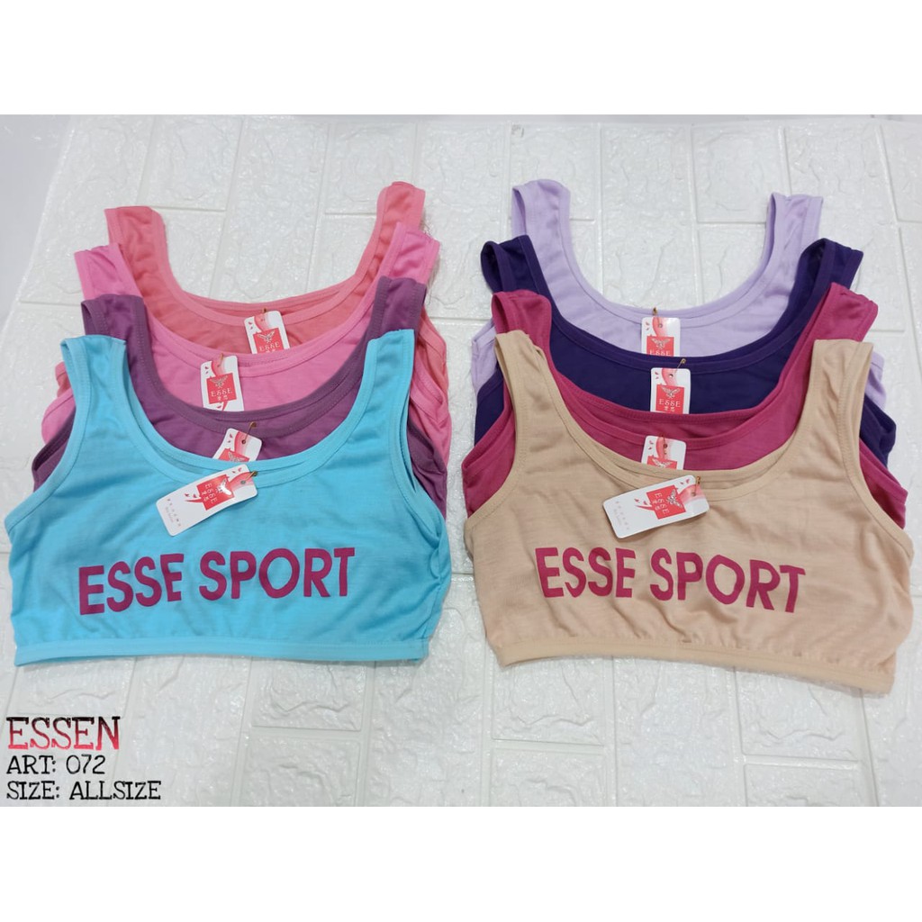 ESSE | Miniset Cewek / ATASAN TALI BESAR / SINGLET / TULISAN / ESSE 079