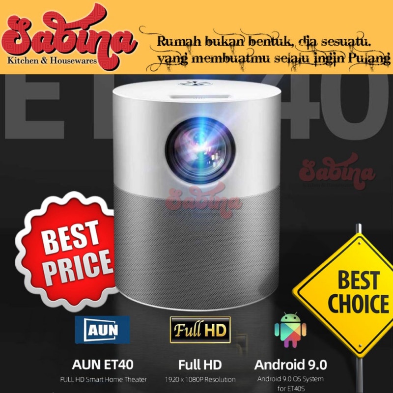 Proyektor Mini Portable Projector Android 9.0 1080P 4000lm