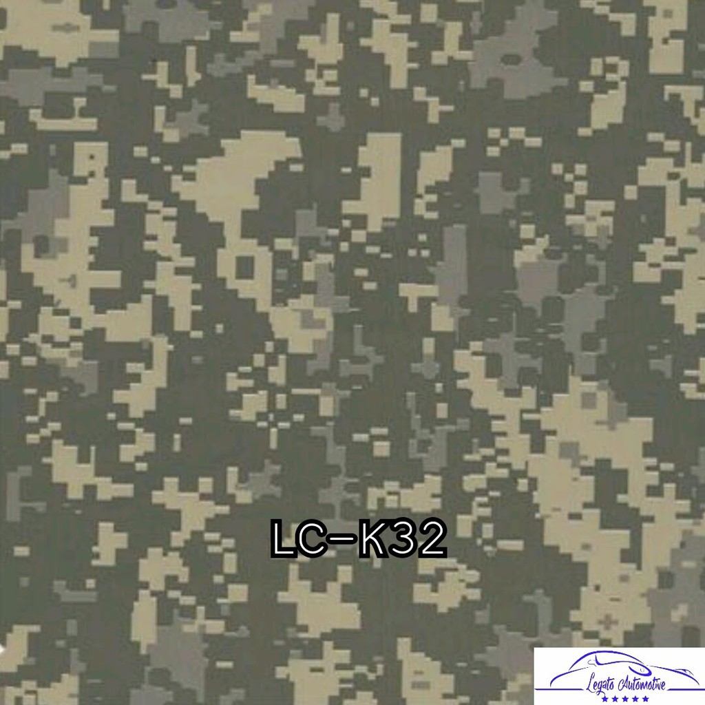 LC-K32 Film Water Printing WTP Carbon Celup Motif Kamuflase Camo Kamo Army Armi Karbon Celup