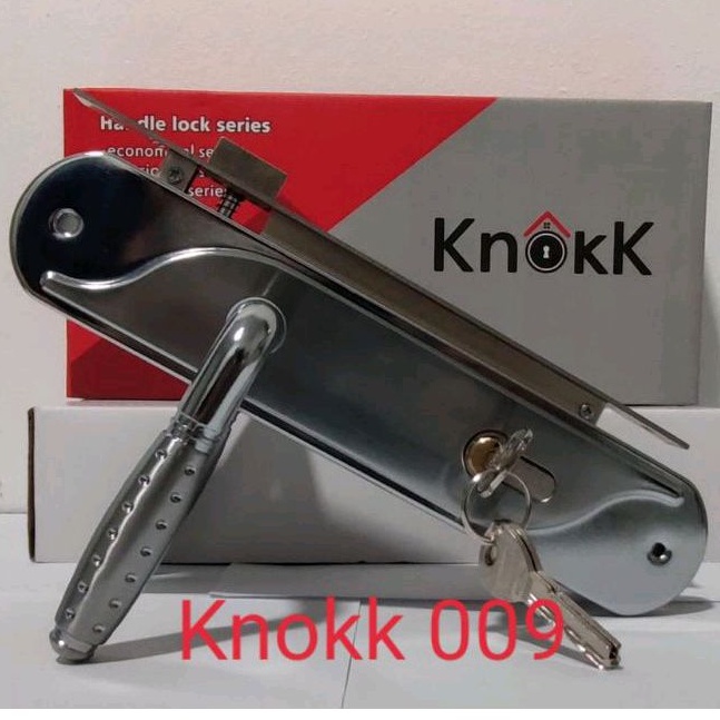 Kunci Pintu Tanggung KnokK 009 / Kunci Pintu 20 cm Fullset / Handle Pintu Medium Komplit / Kunci KnokK