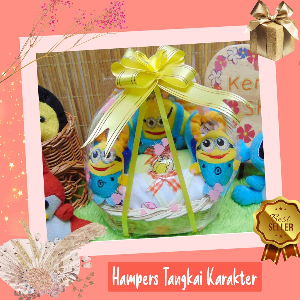 kembarshop paket kado bayi baby gift kado lahiran parcel bayi parsel kado bayi keranjang tangkai MIN-2