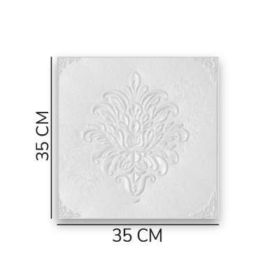 PROMO WALLPAPER FOAM 3D MOTIF BATIK KRISTAL Classic 35X35 / Wallpaper Sticker Dinding Plafon Emboss-BATIK KAWUNG 4MM