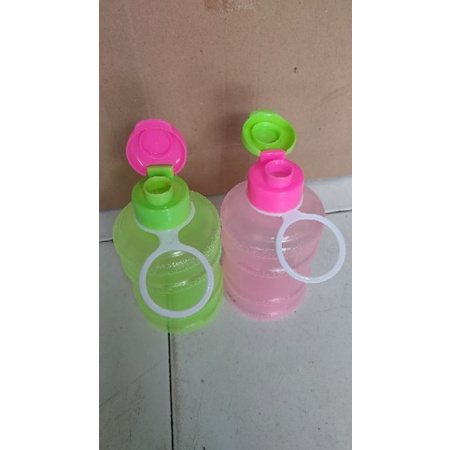 Botol Minum Bentuk Galon Warna 800 ML BPA FREE / Botol Minum Anak Fliptop / Galon Mini / Tempat Air Minum