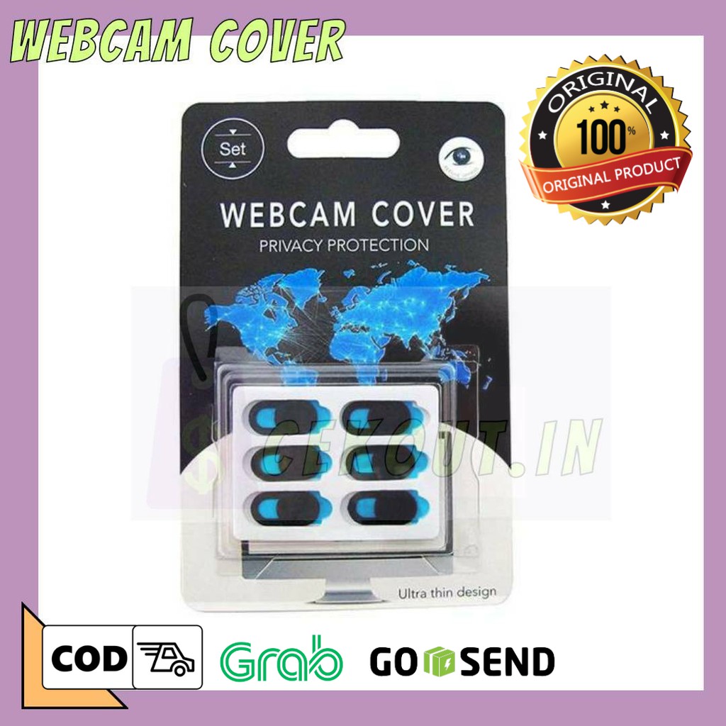 WEBCAM KAMERA COVER PELINDUNG DAN PENUTUP CAMERA LAPTOP HP - Hitam/Putih