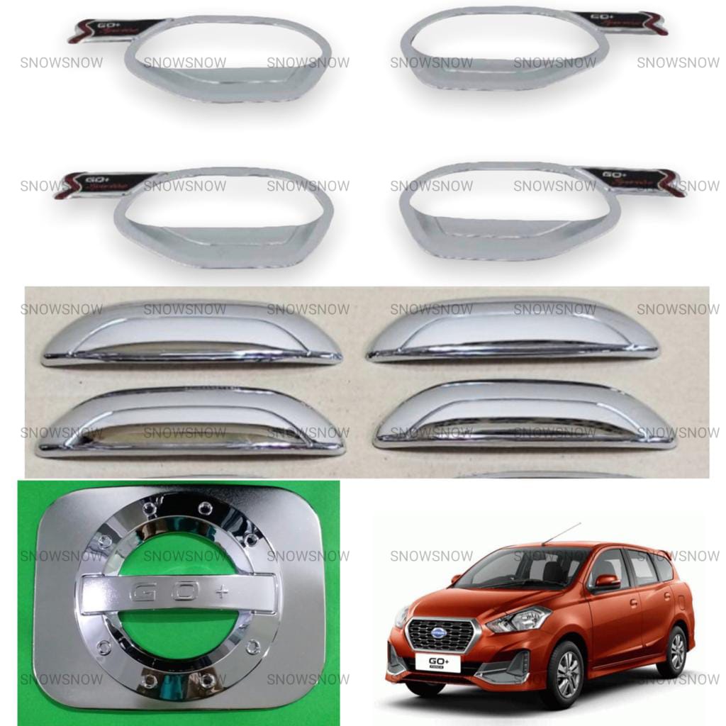 Paket Outer Handle Tank Cover Datsun GO+ Activo Chrome