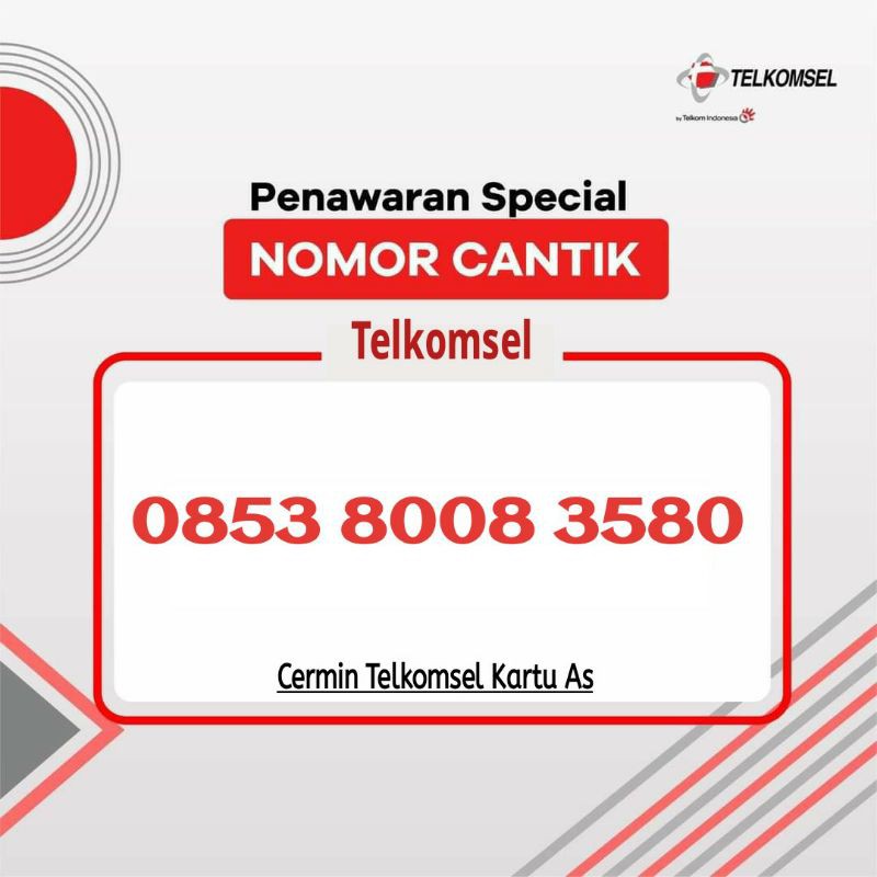 nomor cermin Telkomsel Kartu as