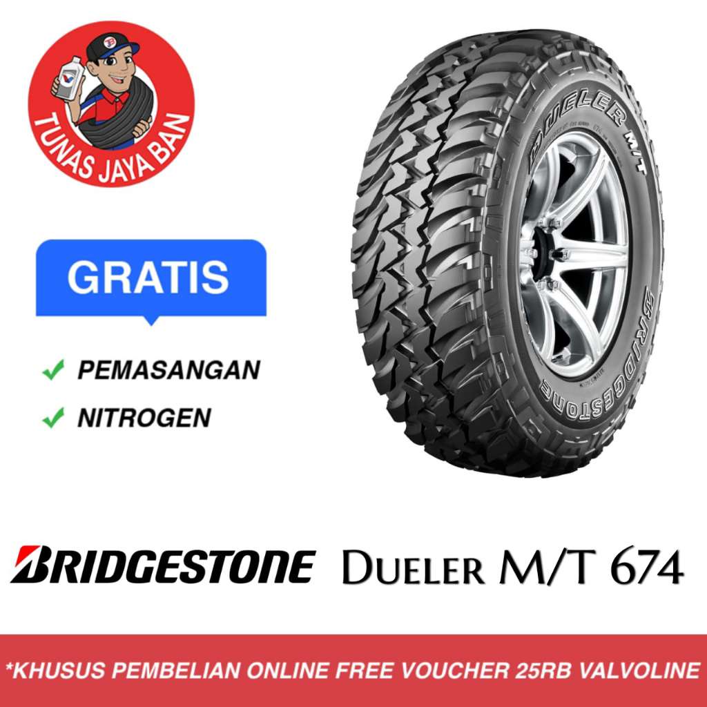 Bridgestone Dueler D-674 (M/T) OWT 235/85 R16 Toko Ban Surabaya