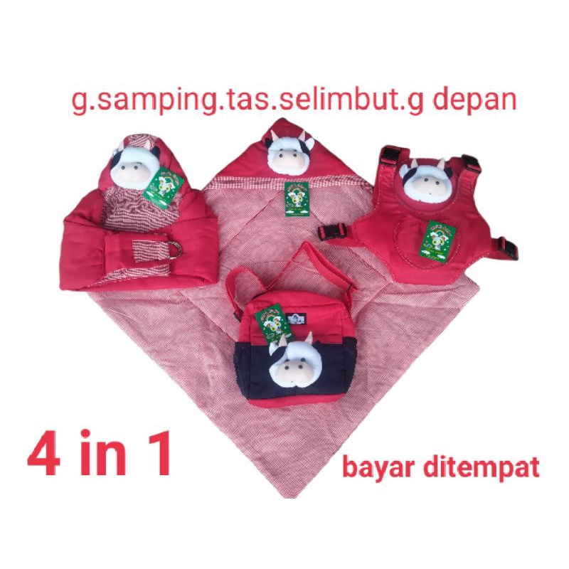 Selimbut bayi, tas ,samping,depan 4 in 1 promoooo