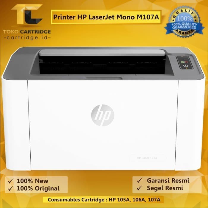 Printer HP Laserjet Pro 107A M107A 4ZB77A Monochrome Laser Jet 107 A