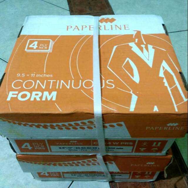 

Paperline Continous Form 4 ply 9,5 x 11 / 2 (PRS)
