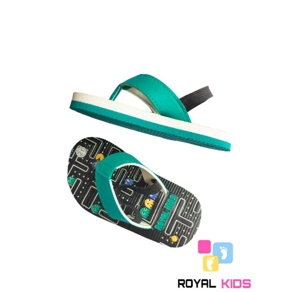 SANDAL BEBY PACMAN ROYAL KIDS (bisa custom nama)