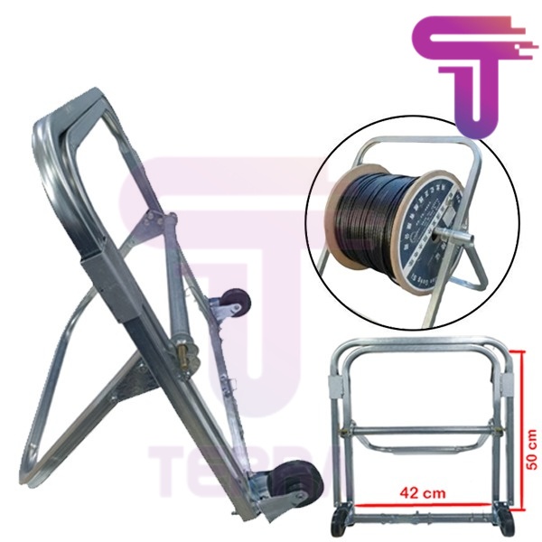 Roller Cable FO rack Tire with Bearing | Tool Alat Tarik Kabel