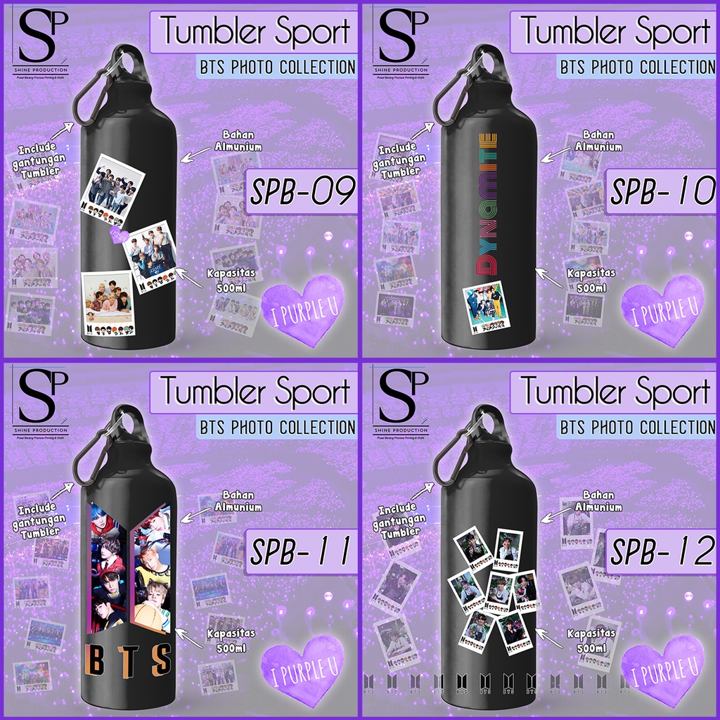 Botol BTS Motif Foto BTS