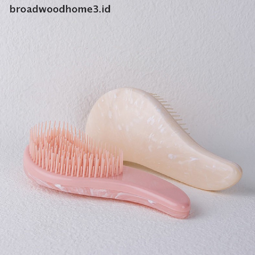Sisir Pijat Rambut Anti Statis Motif Marmer