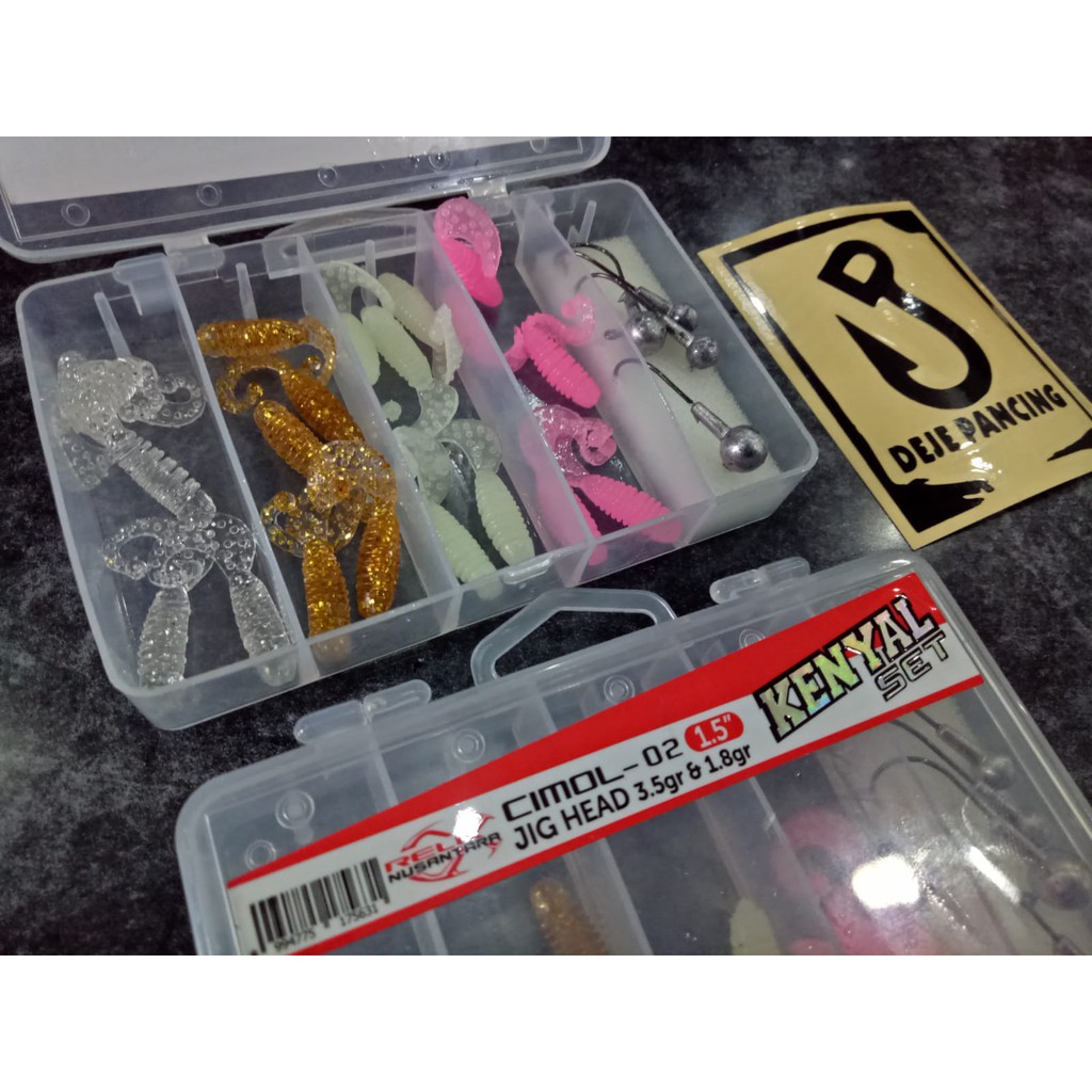 UMPAN SoftLure Kenyal Cimol-02 1,5 Relix Nusantara SET 1,5 INCH