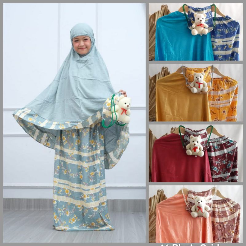 mukena anak free tas boneka