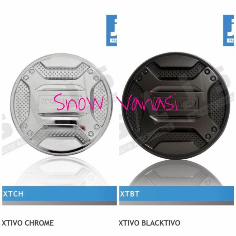 Tutup tangki bensin mobilio xtivo chrome/blacktivo doff ori jsl