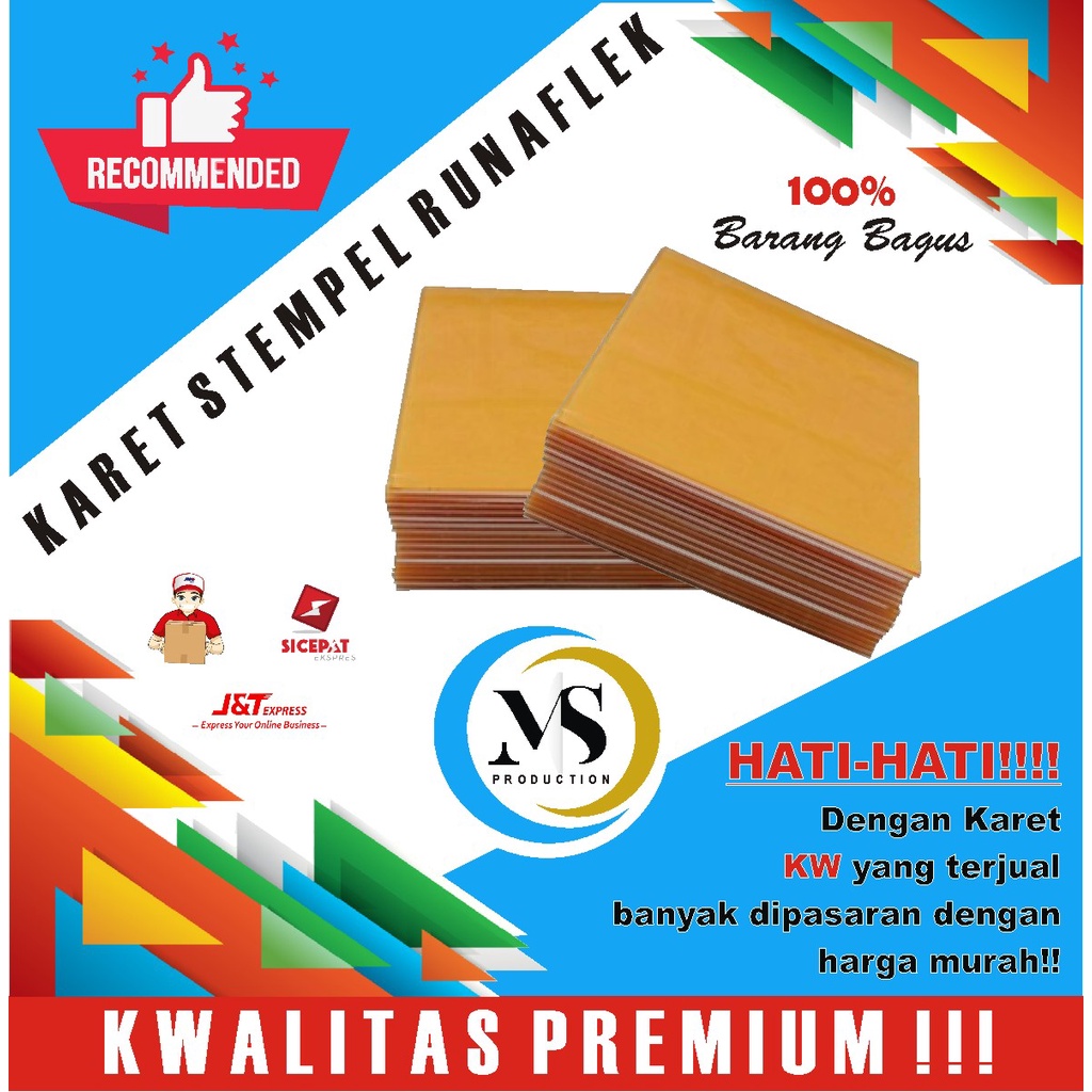

KARET STEMPEL RUNAFLEK / KRISTAL / KWALITAS PREMIUM