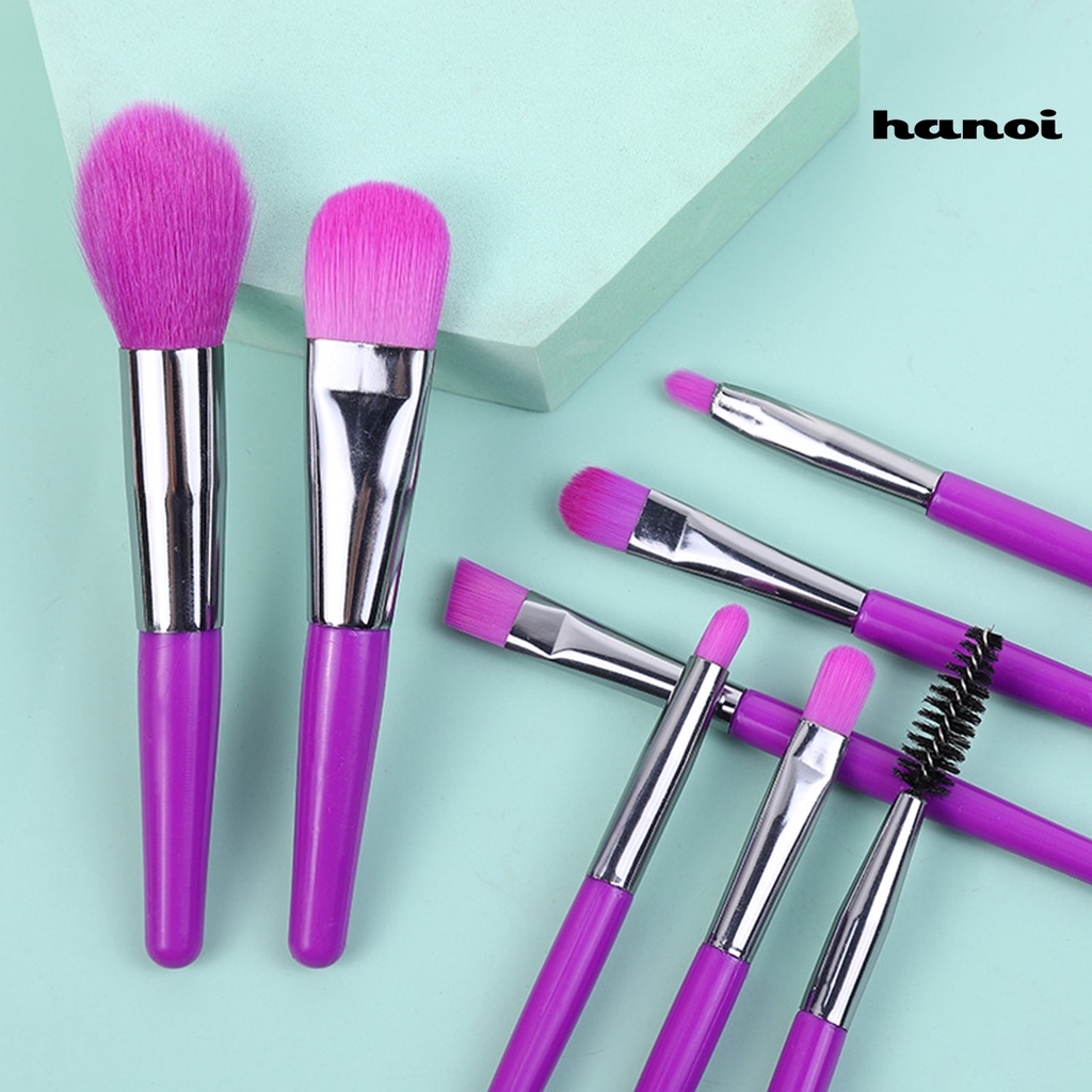 Han / 8Pcs / Set Brush Foundation / Bedak / Blush On / Eyeshadow / Alis / Bibir Untuk Makeup / Kosmetik Wanita