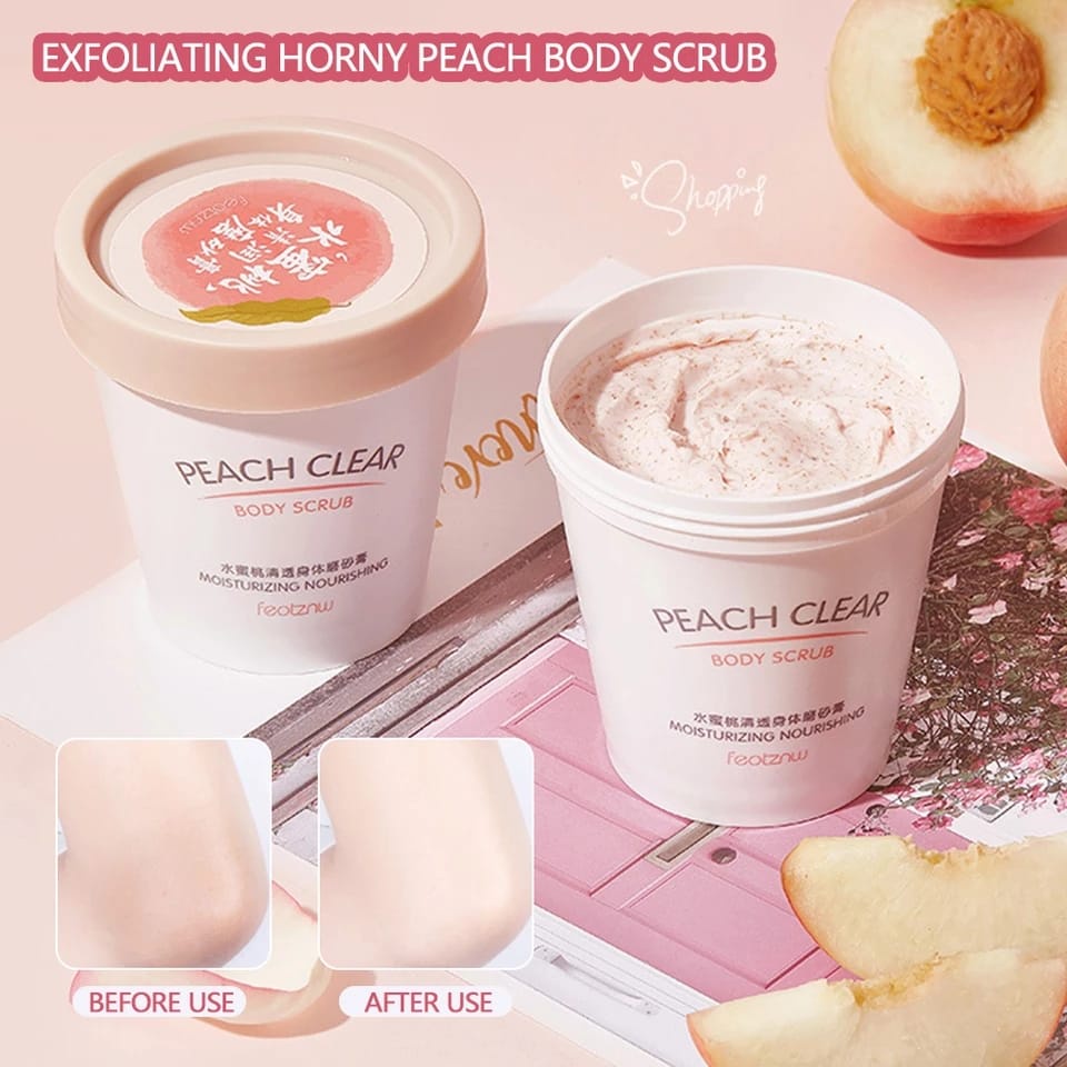 HEYXI Krim Scrub Tubuh Dan Wajah Garam 350G Bath Salt Fresh Wangi Aroma Buah Scrub