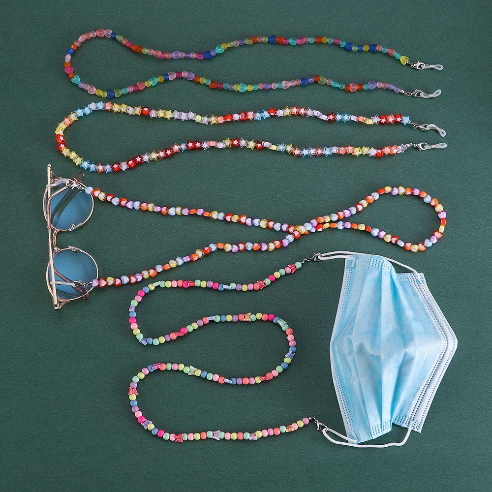 R-flower Beads Sunglasses Chain Rantai Lanyard Leher Warna-Warni Lanyard