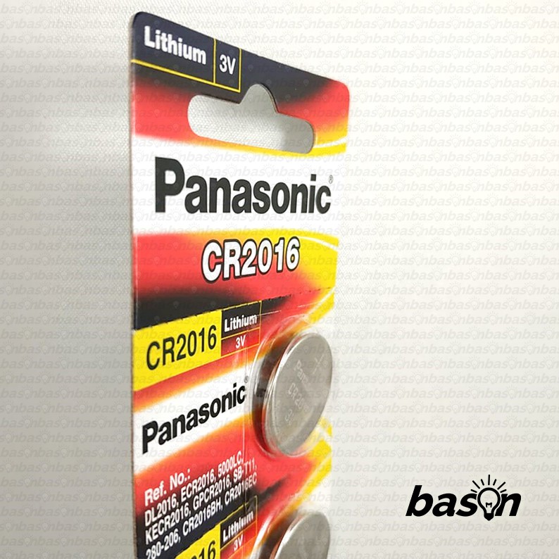 Baterai Panasonic CR2016 - Lithium Battery / Baterai Kancing isi 5 pcs