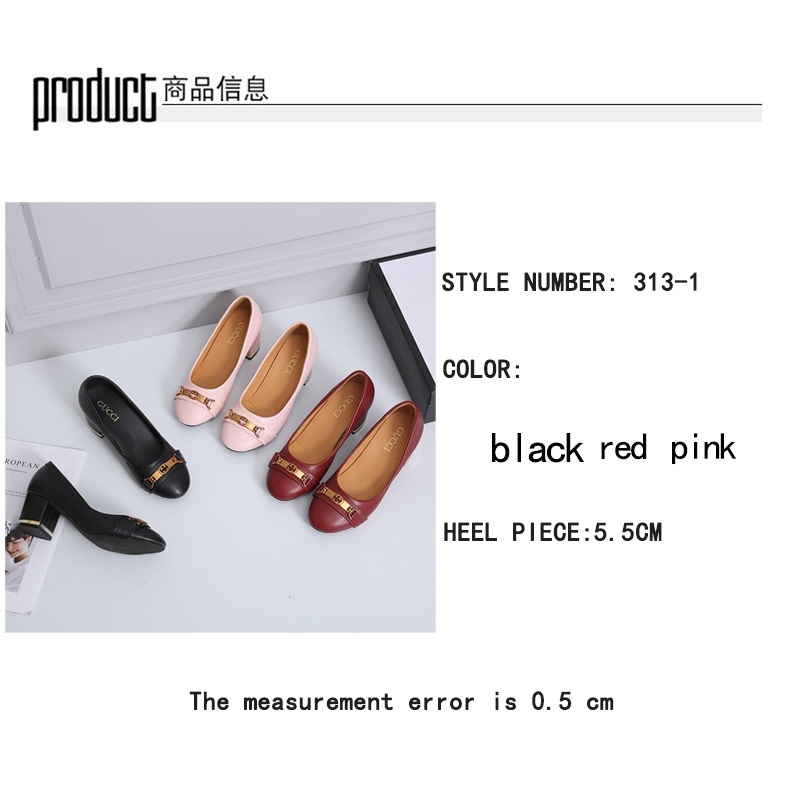 SEPATU KERJA HEELS PLATFORM SHOES 313-1