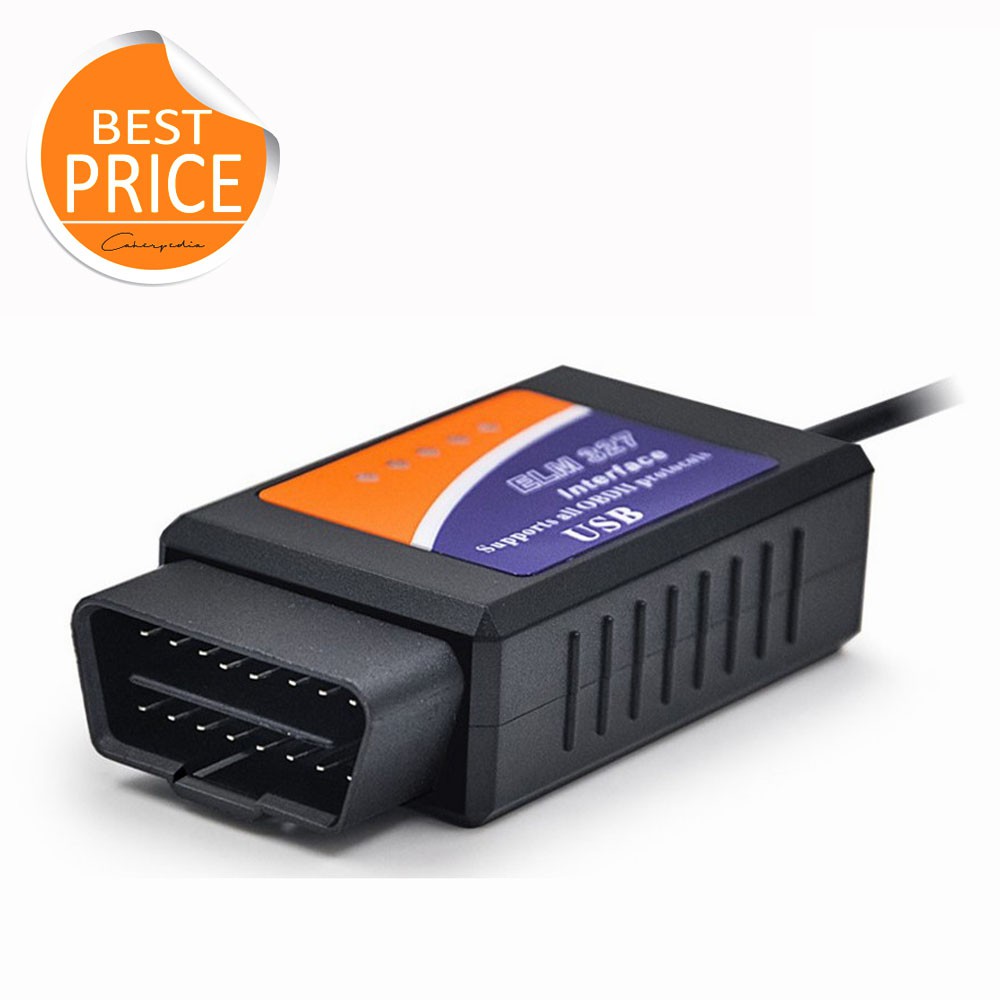 ELM327 OBD2 USB Scanner Car Diagnostic Scanner Mobil USB OBDII