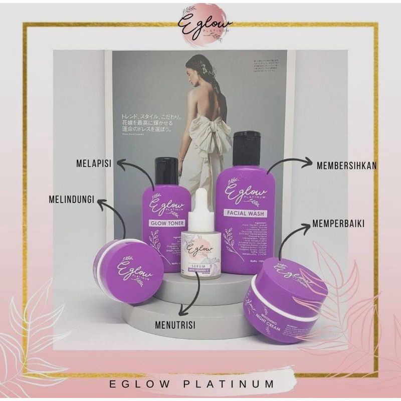 [Reseller Resmi] Paket Eglow Platinum . Ready Serum Eglow. 100% Original Resmi BPOM