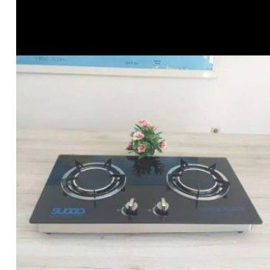Kompor Suggo Infrared Gas Stove SG-207 / kompor tanam 2 tungku kaca