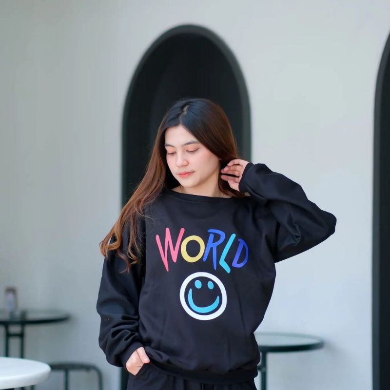 world smile sweater