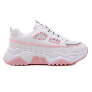 PVN Sepatu  Wanita  Sneakers  Tali  Putih  Sport Shoes  058 