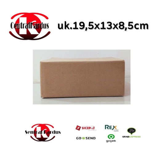

KARDUS SINGLE WALL BOX POLOS UKURAN 19,5x13x8,3cm (HARGA PAKET 10PCS)