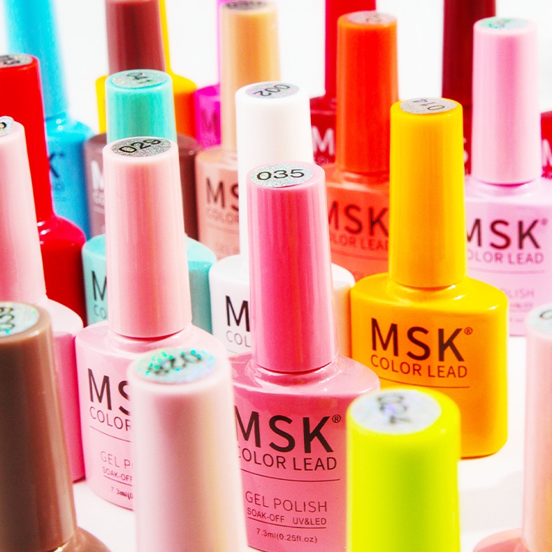 MSK COLOR LEAD Gel Polish 7.3ml UV Gel Nail Polish UV LED Nail Art Kutek Gel UV, Nail Polish NAIL GEL POLISH SOAK-OFF UV &amp; LED, NAIL ART
