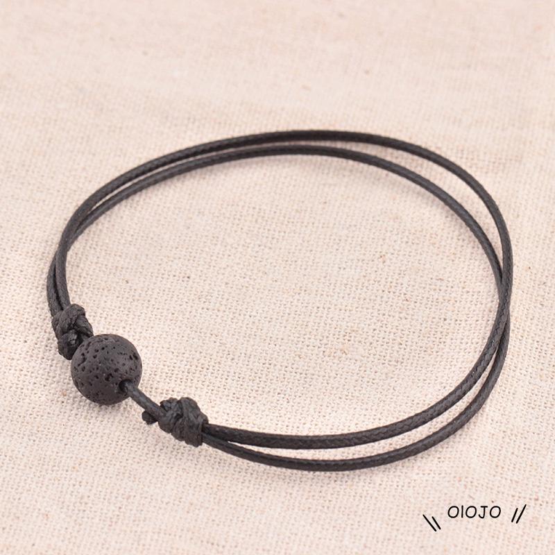 Gelang Kaki Tali Anyaman Adjustable Gaya Retro Untuk Pasangan / Pria / Wanita ol2