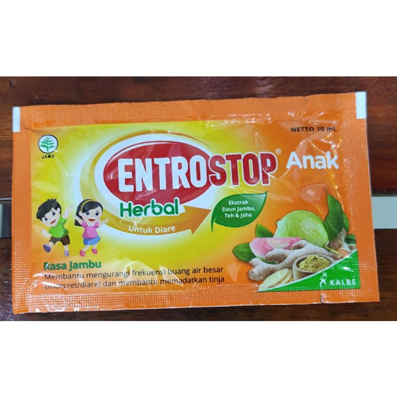 Entrostop Anak Cair / Sachet / Mengurangi Gejala Diare / 10 ML / Perut Kembung