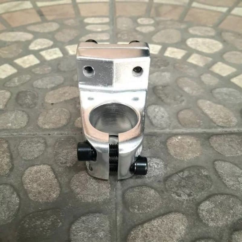 STEM SEPEDA BMX OVERSIZE SILVER ALLOY UNITED PISTOL SEPEDA BMX