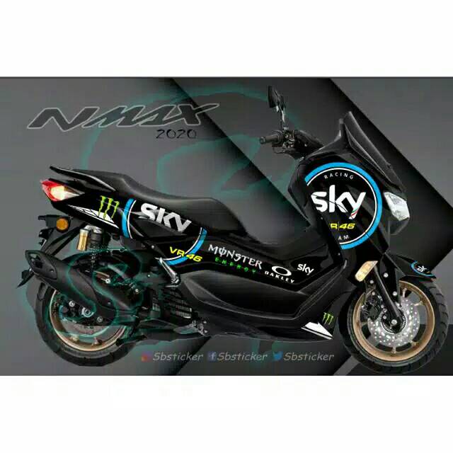 DECAL STICKER NMAX NEW 2020 VARIASI SKY FULLBODY