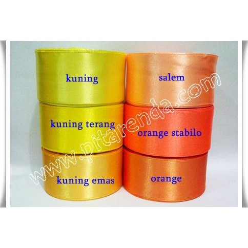 

Psp-904 : Pita Saten Polos 1,5 Inch Seri Kuning (Per Meter)