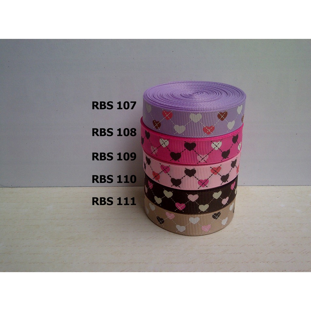 

[10 YARD] PITA GROSGRAIN MOTIF LOVE SALE RBS 107,108,109,110,111