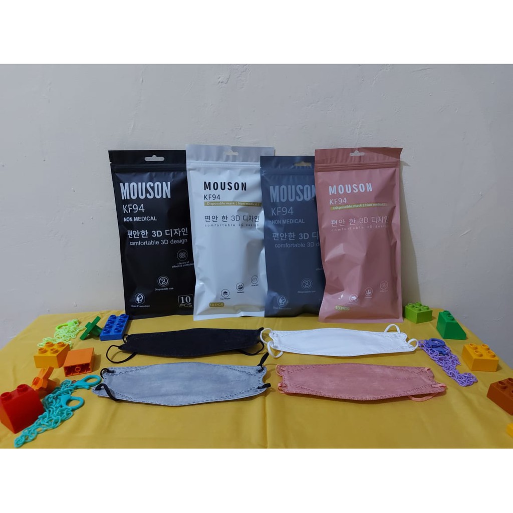 MASKER KF94 MOUSON|MASKER KF94 WARNA WARNI|MASKER DEWASA