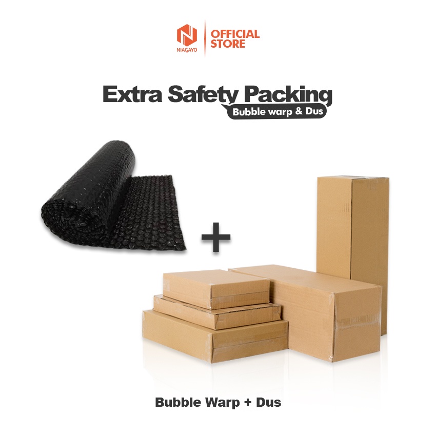 

Extra Packing Kardus dan Bubble Warp