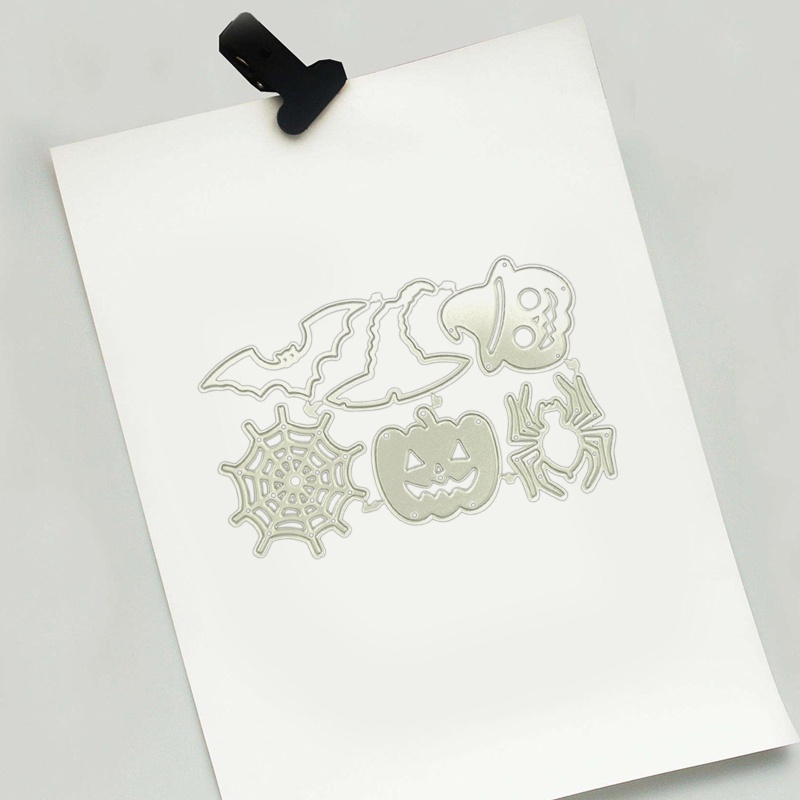 Cutting Dies Bahan Carbon Steel Tema Halloween Untuk Membuat Kartu Ulang Tahun / Scrapbook / Album