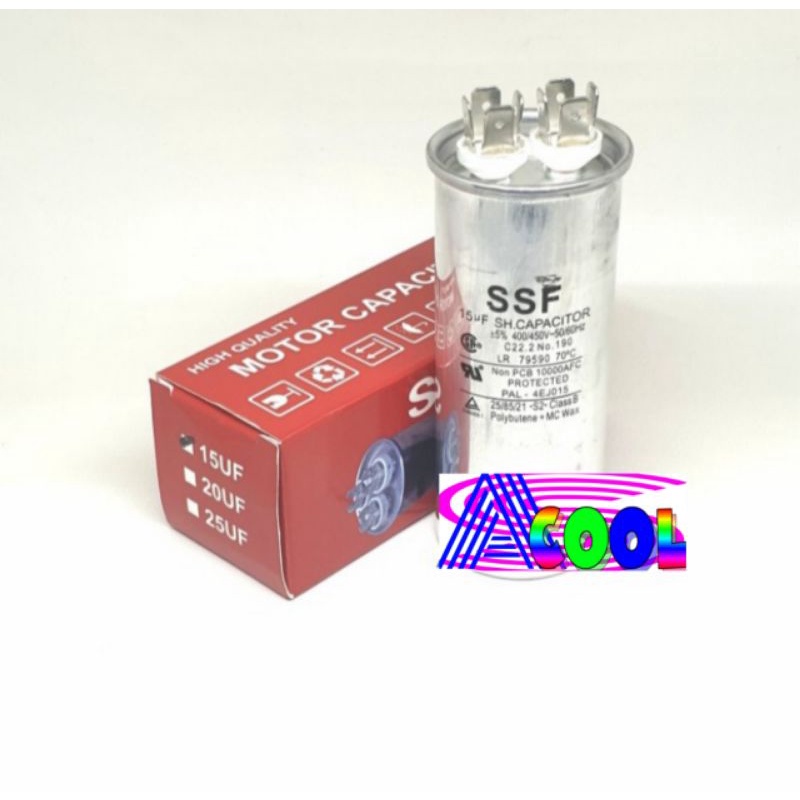 Kapasitor AC 15 uf/Capacitor Air Conditioner 15 Micro