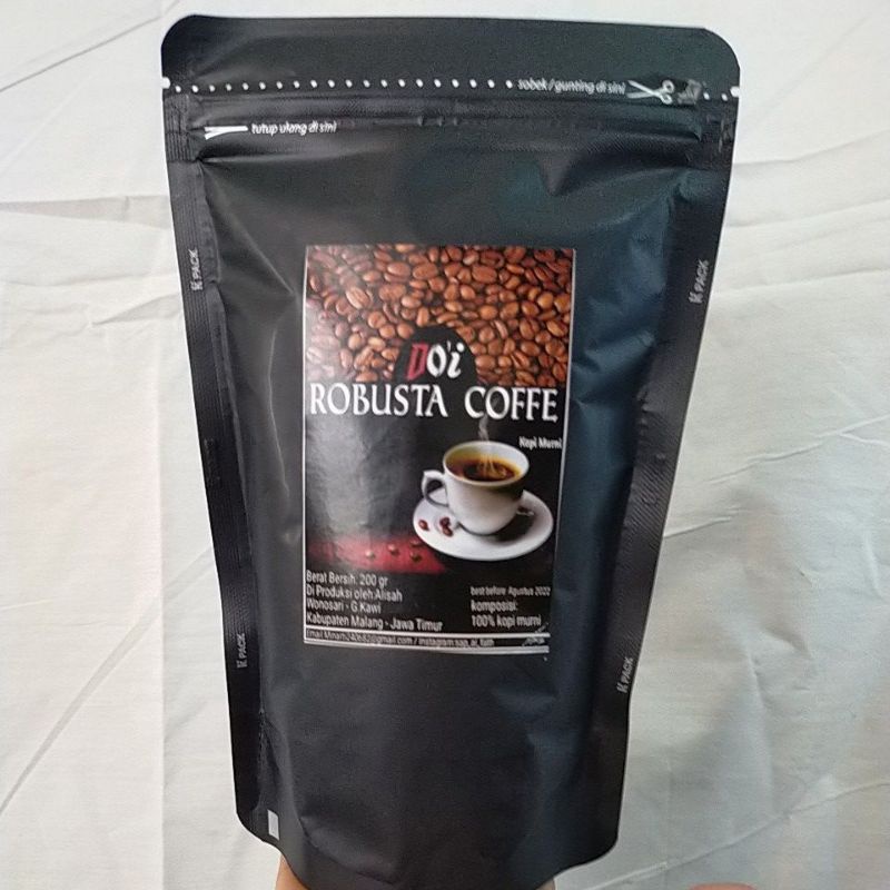 

Kopi bubuk asli murni//Do'i ROBUSTA COFFE//200gr