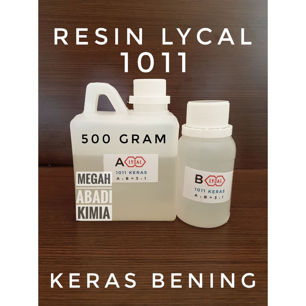 Resin Bening Lycal keras 500 Gram