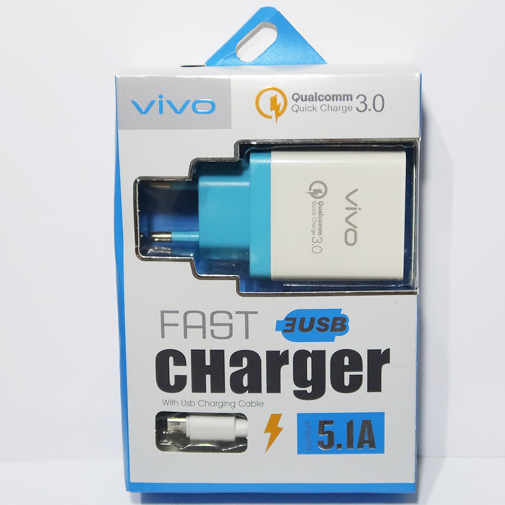 TC TRAVEL CHARGER BRANDED 3 USB SAMSUNG OPPO VIVO XIAOMI